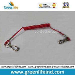 China Spring Coil Red Tool Cable W/Lobester Claw Stop Dropping factory