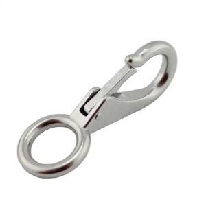 China Marine Hardware SS304/316 Durable Fixed Eye Bolt Snap Hook with Polished Finish factory
