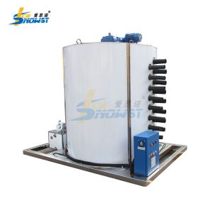 25 Ton Flake Ice Evaporator Scale Ice Machine For Slaughtering Processing