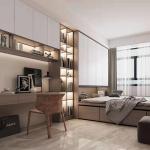 Plush Velvet Wooden Vanity Table Makeup Mirrored Queen Bedroom