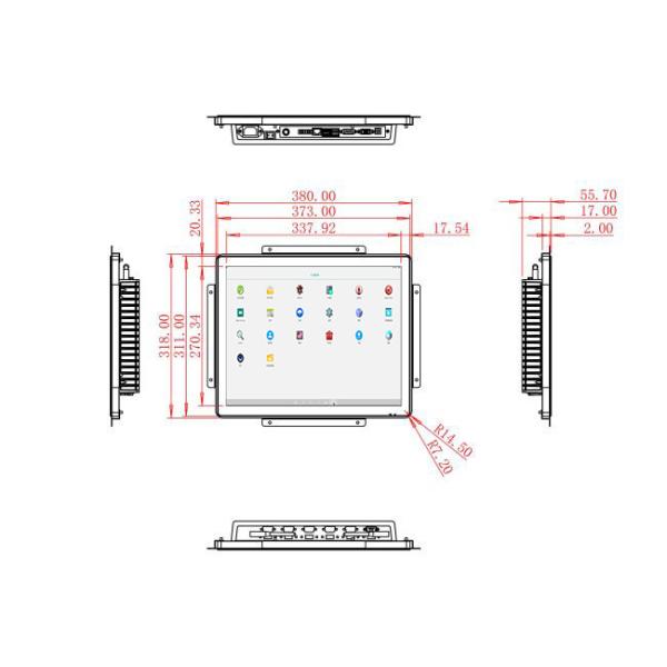 17-Inch Android Touch Screen for Factory Automation and Security Systems