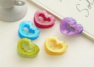 China Candy clear heart grab clip Sweet trumpet hair short shark clip back of head clip girl hair accessories factory