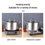 Wholesale TOP Seller Kitchen Silver 3 PCS Soup Pots Big Steamer Pot Deep