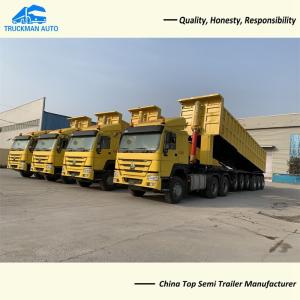China 6 Axle 40m3 Dump Semi Trailer For Ghana factory