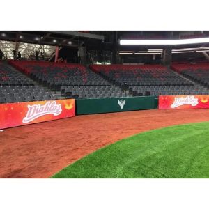 YUYI LED Stadium Screen with Arc Splicing Adjustable Bracket and Cooling Fans