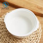 Household 4.5 Inch Porcelain Bowls Two Ear Stew Cup With Cover