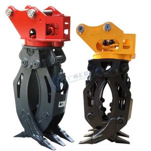 NEW Roating Hydraulic Wood Grapple for 30tons Excavator Attachment Construction