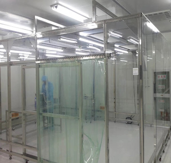China High Illumination Softwall Clean Room H14 Non Unidirectional Air Flow factory
