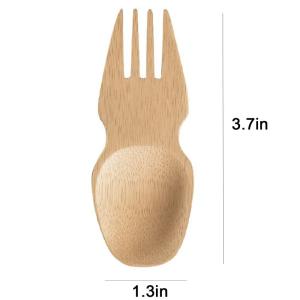China 90 Mm Mizi Size Reusable Biodegradable Bamboo Fork For Food Eating Utensils For Restaurants Hotels factory