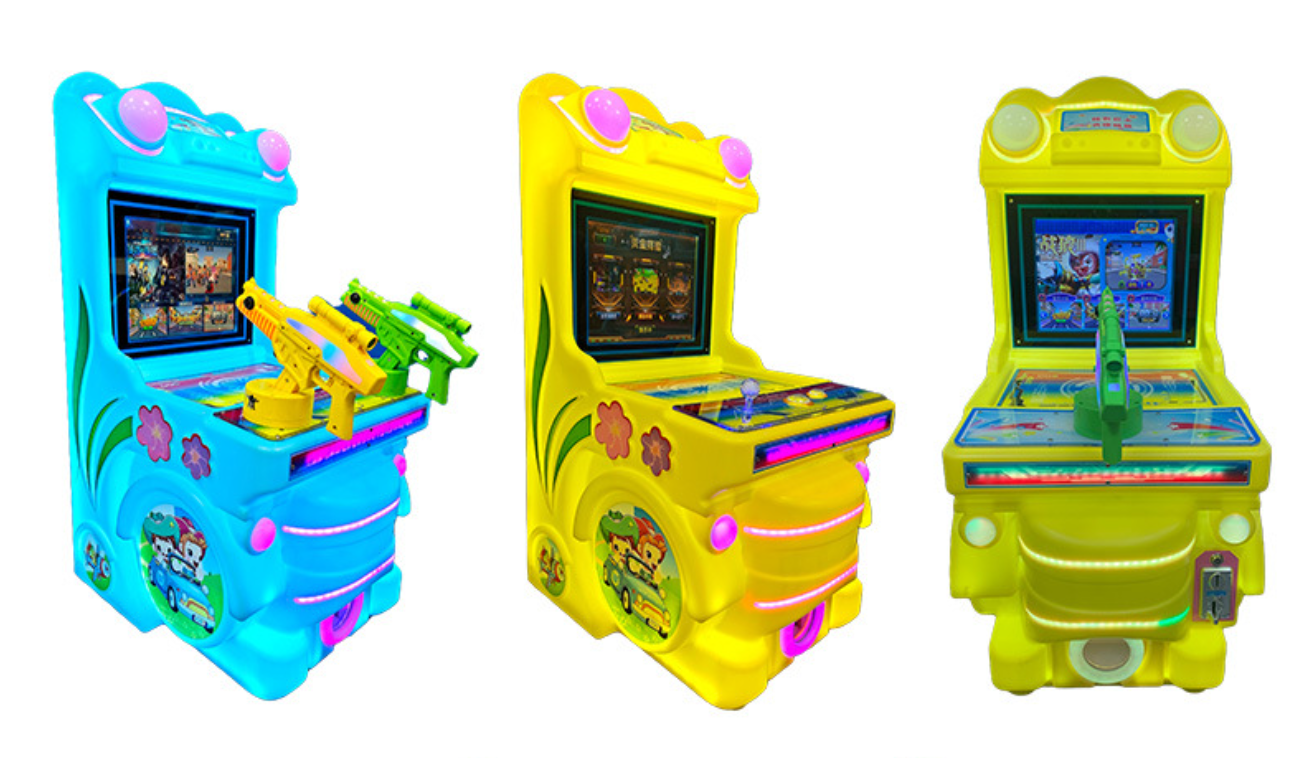 Dreamland colorful bus children game machine coin operated plastic motorcycle arcade machine for kids land
