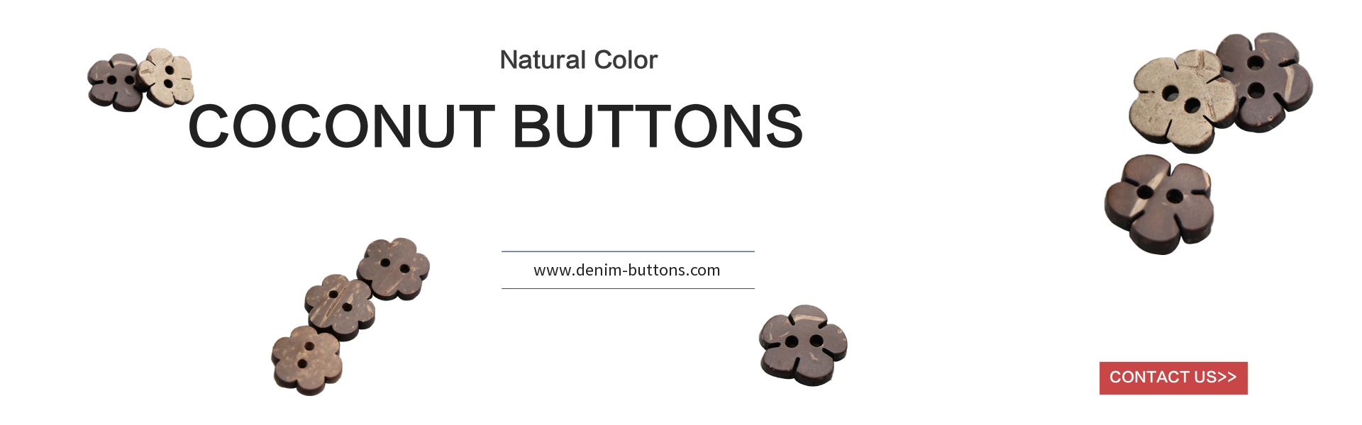 natural color coconut buttons