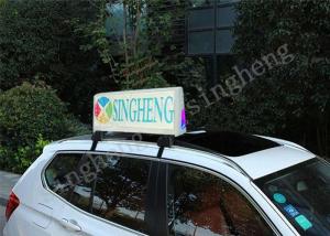 China Wireless P5 Taxi Led Screen , Car Roof Top Advertising Sign 1 / 8 Scan Mode factory