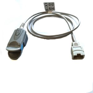 Novametrix Reusable Spo2 Sensor 1.1m Length DB 6 PIN Finger Clip Latex free