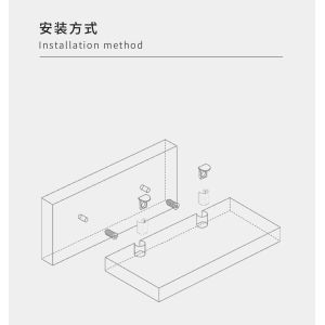 Dual Headed Shelf Support Pegs Customized Cabinet Connectors For K/D Furniture