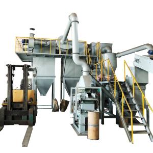 China PLC Core Components Scrap Metal Shredders for Acid Small Battery Recycling Equipment factory
