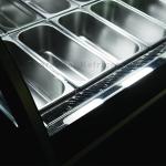 110V 60Hz 208L Gelato Display Cabinet 14 Pans Ice Cream Showcase Display Freezer