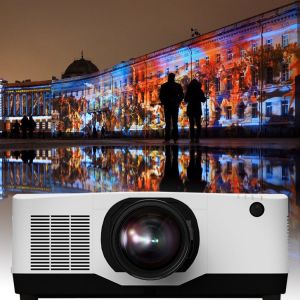 China Motorized Len 3D Mapping Projector LCD Display 20000 Lumen Projector Flexible Installation factory