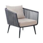 Aluminium Rope Sectional Couch Outdoor Lounge Setting
