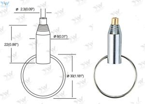 China OEM Adjustable Lock Cable Grippers Brass Material Key Ring Grippers factory