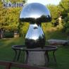 Buy cheap Stainless Steel Metal Mushroom Sculpture 80cm Outdoor Decoration from wholesalers