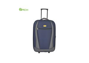 China Padded Handle 600D Trolley Luggage With Edge Skate Wheels factory