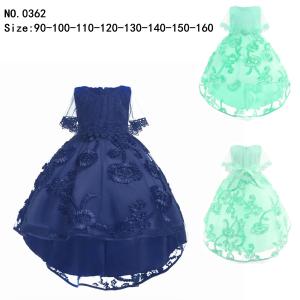 China girl's princess dress evening dress wear party dress ready goods ready to ship stock 102 factory
