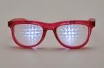 Purple Frame 3D Fireworks Glasses , Plastic Diffraction Glasses