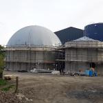 Top Mounted Double Membrane Biogas Storage Tanks For Anaerobic Digestion Plants
