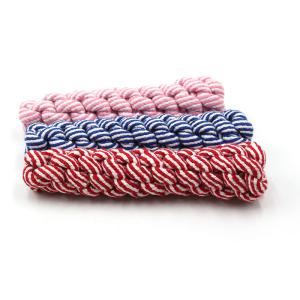 China Multicolored Cotton Rope Dog Toy 20X1cm For Teeth Cleaning factory