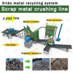 Car Body Scrap Metal Crusher 380V/230V/220V Industrial Shredder For Metal