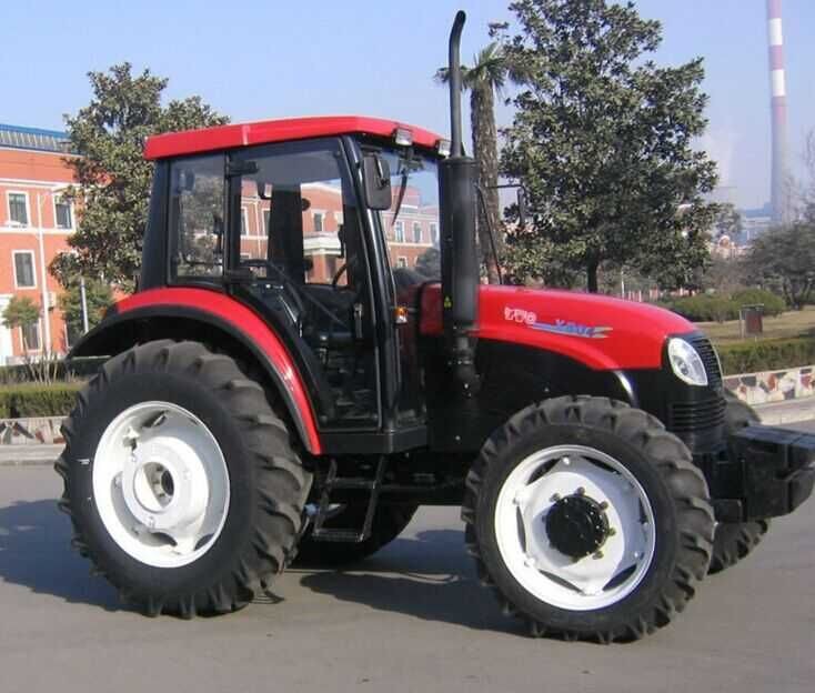 80hp 4 Wheel Drive Tractor , YTO X804 Tractor With 4.95L Displacement