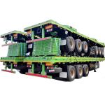 12m Flatbed Truck Trailer 12R22.5 Flatbed Semi Snowrunner FUWA