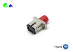 SC Female - FC Female Simplex Hybrid Fiber Optic Adapter Ceramic Sleeve Red Cup