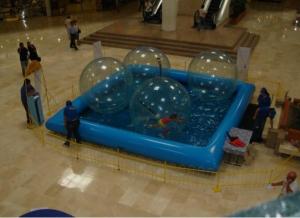 China Mobile Indoor Square Shaped Kids Inflatable Pool for Home Using factory