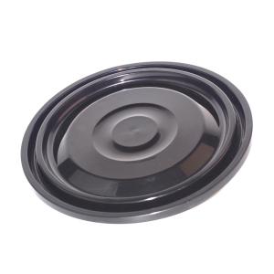 China Black Plastic Drum Lids 36cm For Pharmaceutical Fiber Drums factory