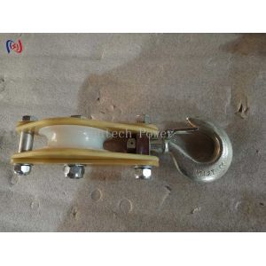China Lightweight Hoisting Tackle Aluminum Alloy And MC Nylon Single Sheave Pulley Block factory