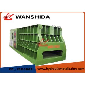 China Containerized Scrap Metal Shear Automatic Feeding Hydraulic Shearing Machine 84kW on sale