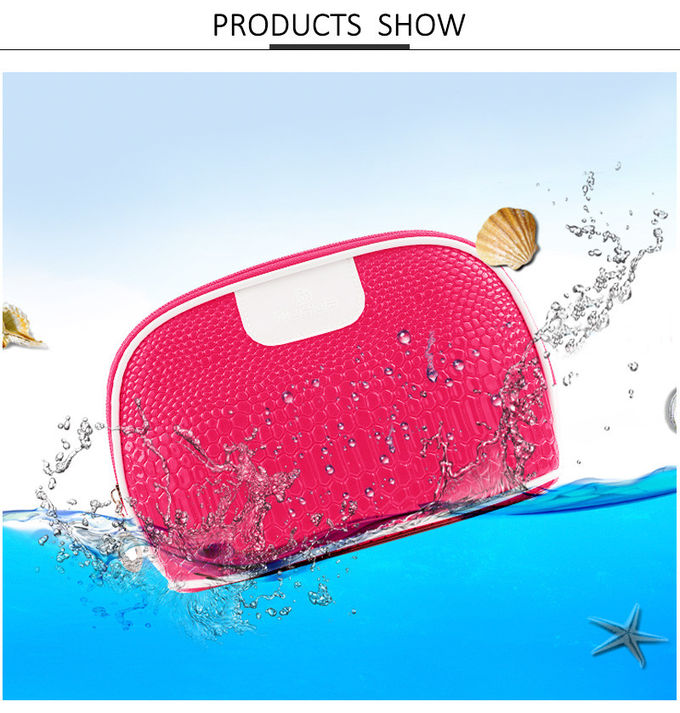 Recyclable Home Storage Zipper Closure PU Cosmetic Bag