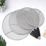 Silver Stainless Steel Splatter Screen For Frying Pan Bulk Kitchen Supplies