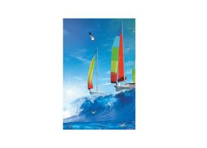 China SGS Flip 3 Image In One 3D Lenticular Card 3.5x2 Inch 3D Name Cards factory