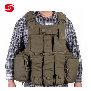 China Olive Green Military Tactical Vest High Duty Army Combat With Pouches factory