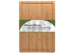 Laser Logo Bamboo Large Wooden Cutting Boards Rectangle Shaped With Juice Groove