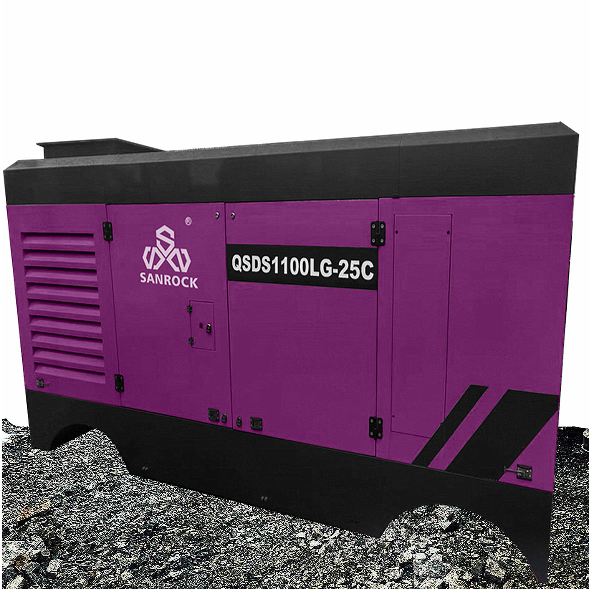 High Pressure Diesel Driven Mining Screw Air Compressor Machine