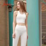 100% Squat Proof Naked Feeling Yoga Activewear Sets 240gsm Racer Back Sport Bra