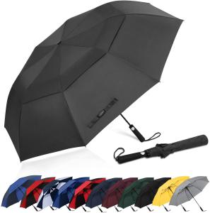 China Double Canopy 210T Nylon Windproof 600g Sun Umbrella 3 Fold factory