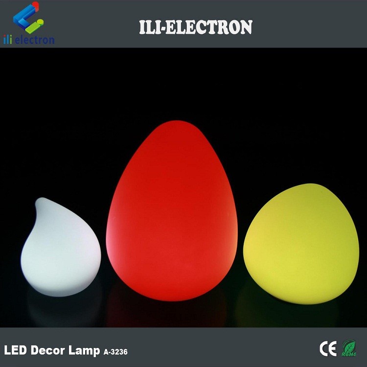 waterdrop shape led table lamps led drop lamp