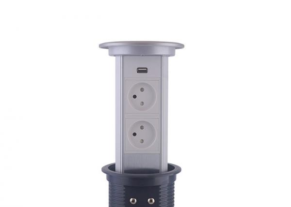 China Hidden Countertop Electrical Receptacles 2 x Israel With USB Charging Function factory