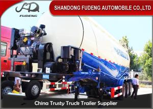 China V / W Shape 80 Ton Bulk Cement Semi Trailer For Carrying Cement , Powder , Silos factory