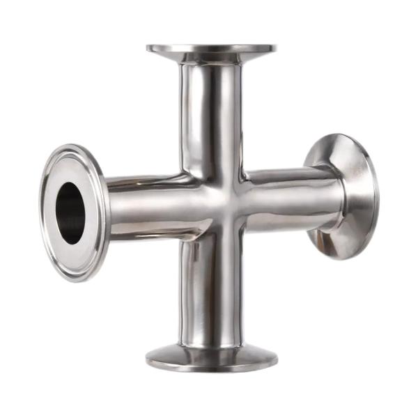 WZ ISO Standard Size 4 Way Elbow Pipe Fitting in Stainless Steel 304/316 for
