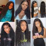 Human Hair Extension Wig For Styling Long Curly Human hair Lace Front Wigs